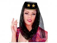 Női fez filcből - fekete