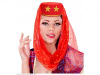 Női fez filcből - piros