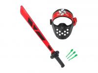 Ninja fénykard fény- és hanghatással, lövésfunkcióval és maszkka