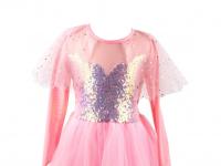 Elegáns rózsaszín hercegnő ruha, 78 éves korig