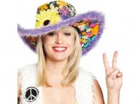 Hippie kalap lila színben