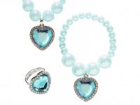 Kék köves ékszer készlet