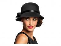 Charlestion Lady fekete kalap