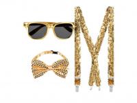 Kiegészítő szett party ruhához, arany