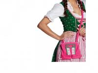Bőrgatyás táska pink színben