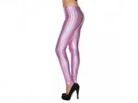 Pink metál leggins nadrág női jelmez standard méretben
