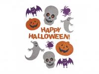 Csillogó Halloween ajtó és ablakok matrica