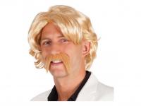 Szőke paróka bajusszal