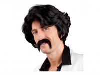 Fekete paróka bajusszal