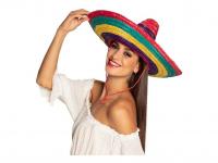 Színes szombreró kalap, 49 cm