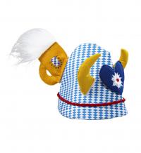 Oktoberfest kalap, havasi gyopár szívecskével, söröskorsóval