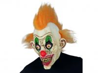Halloweeni cirkuszi bohóc maszk hajjal