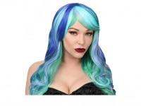 Leia kék diva paróka