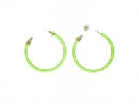 Neon zöld fülbevaló