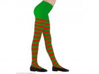 Harisnyanadrág zöld-piros színben 70 DEN-es