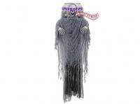 Grim Reaper figura - szenzoros , mozgó fejű halloween dekoráció,