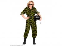 Vadászpilóta sötétzöld női jelmez