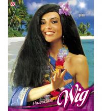 Hawaii női paróka orchideával