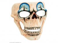 Commedia dell'arte hahálfej maszk kék szemmel