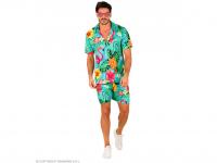 Nyári kék színes mintás party ruha férfi jelmez