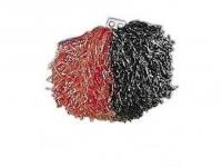 Pom Pom, piros/ fekete