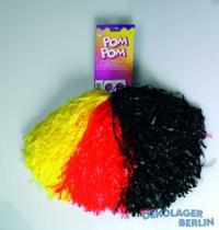 Pom Pom, fekete/piros/sárga