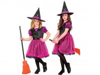 Boszorkány lila fekete lány jelmez