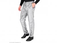 Party nadrág csillogó ezüst színű férfi jelmez