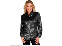 Party csillogó blúz fekete színű női jelmez