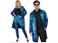 Party felső kék hullám csíkos unisex felnőtt jelmez