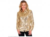 Party csillogó blúz arany színű női jelmez
