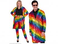 Party felső szivárvány csíkos unisex felnőtt jelmez
