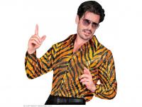 Party csillogó ing tigris mintás férfi jelmez