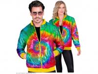 Party kabát csillogó felső Tie-Dye mintás unisex felnőtt jelmez