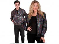 Party kabát csillogó felső tarka színű unisex felnőtt jelmez