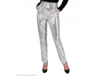 Party nadrág csillogó ezüst színű női jelmez