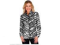 Party csillogó blúz zebra mintás női jelmez