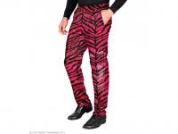 Party nadrág zebra mintás pink színű férfi jelmez