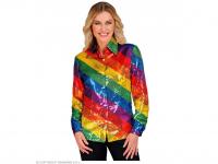 Party csillogó blúz szívárvány színű női jelmez