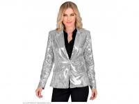 Party blézer csillogó ezüst színű női jelmez