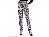 Party nadrág csillogó zebra mintás női jelmez