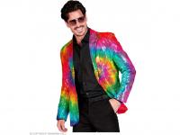 Party zakó csillogó Tie-Dye mintás férfi jelmez