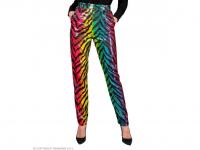 Party nadrág csillogó tigris mintás színes női jelmez