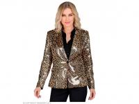 Party blézer csillogó leopárd mintás női jelmez