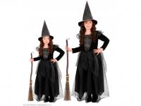 Boszorkány fekete lány jelmez