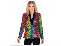 Party blézer színes csillogó tigris mintás női jelmez