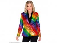Party blézer csillogó szivárvány színű női jelmez