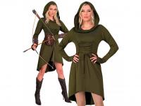 Középkori / gótikus zöld fűzős ruha női jelmez