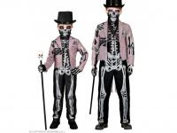Csontváz frakk fiú jelmez