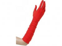 Piros hosszú kesztyű, 37 cm